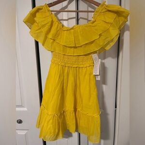 NWT yellow Happy Nature dress - size SMALL